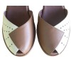 Flora Style - Brown & Cream Leather