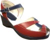 Edith Style  - Red, Blue & White Leather
