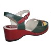 Edith Style - Red, Green & Yellow Leather