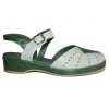 Flora Style - Green Leather