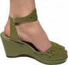 Sophia Style - Olive Green Leather